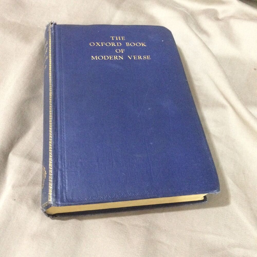 Oxford Book of Modern Verse 1892 1935 Edited by W B Yeats Vintage Anthology